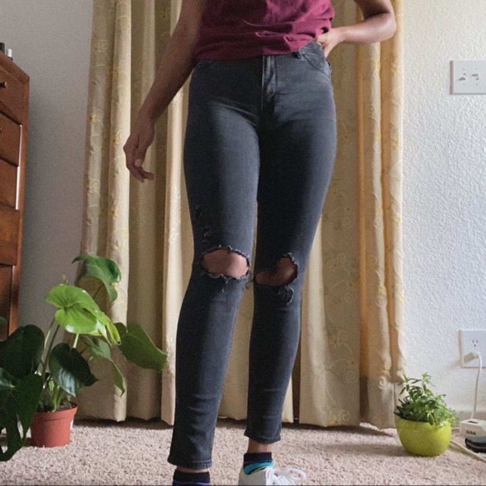 Hollister high rise super skinny black 3